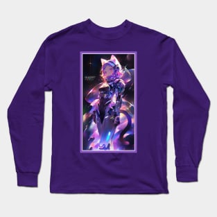 Anime Cute Cat Girl | Quality Anime Girl Artwork | Sci-Fi Manga Girl Anime Art Long Sleeve T-Shirt